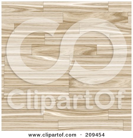 Royalty-Free (RF) Clipart Illustration of a Seamless Wood Flooring Background by Arena Creative