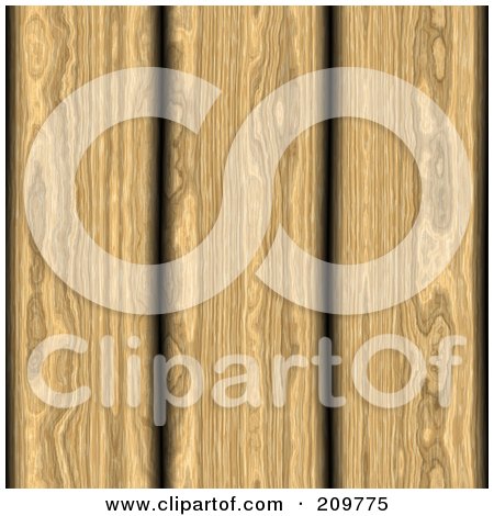 Royalty-Free (RF) Clipart Illustration of a Background Of Wood Planks by Arena Creative