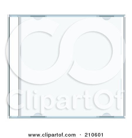 Royalty-Free (RF) Clipart Illustration of a Clear CD Case by michaeltravers
