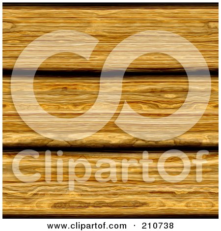 Royalty-Free (RF) Clipart Illustration of a Seamless Background Of Rustic Wooden Oak Planks by Arena Creative