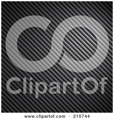 Royalty-Free (RF) Clipart Illustration of a Diagonal Carbon Fiber Background With Light Bouncing Off Of The Surface by Arena Creative