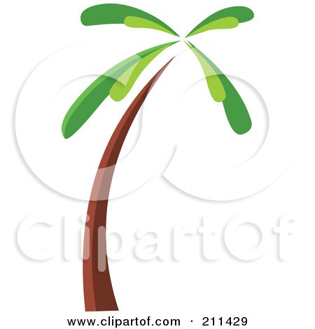 Royalty-Free (RF) Clipart Illustration of a Palm Tree by yayayoyo