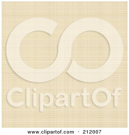 Royalty-Free (RF) Clipart Illustration of a Beige Canvas Texture Background by Pushkin