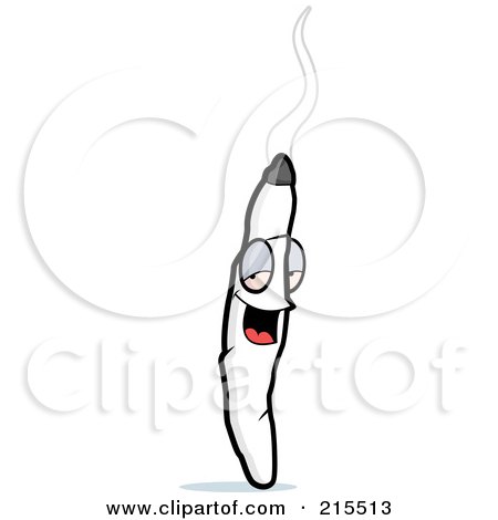 Royalty-Free (RF) Clipart Illustration of a Happy Smiling Doobie Character by Cory Thoman