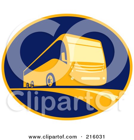 Royalty-Free (RF) Clipart Illustration of a Retro Coach Camper Logo by ...