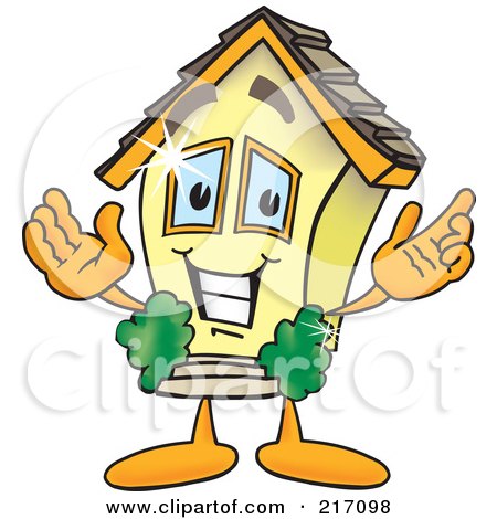 Royalty-Free (RF) Clipart Illustration of a Home Mascot Character by Toons4Biz
