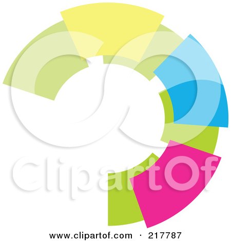 Royalty-Free (RF) Clipart Illustration of a Pastel Colored Design Element Or Logo - 16 by KJ Pargeter