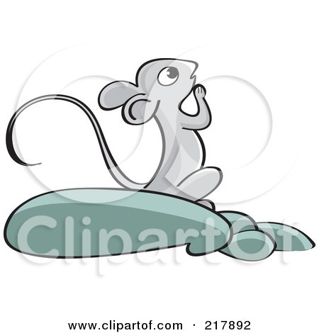 Royalty-Free (RF) Clipart Illustration of a Praying Mouse by Lal Perera