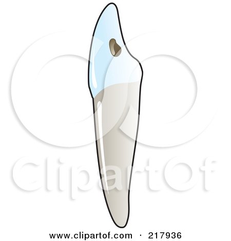 Royalty-Free (RF) Clipart Illustration of a Sharp Tooth by Lal Perera