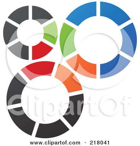 Royalty-Free (RF) Clipart Illustration of an Abstract Gear Logo Icon - 2 by cidepix