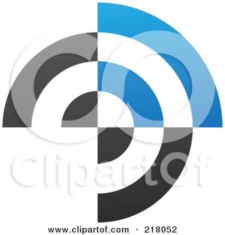 Royalty-Free (RF) Clipart Illustration of an Abstract Circle Logo Icon Design - 20 by cidepix