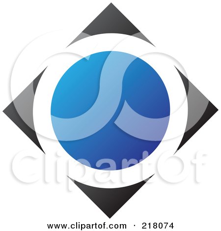 Royalty-Free (RF) Clipart Illustration of an Abstract Circle Logo Icon Design - 21 by cidepix