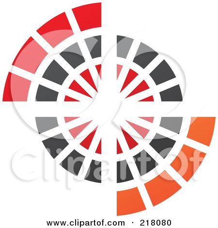 Royalty-Free (RF) Clipart Illustration of an Abstract Circle Logo Icon Design - 19 by cidepix