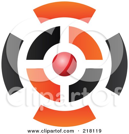 Royalty-Free (RF) Clipart Illustration of an Abstract Circle Logo Icon Design - 25 by cidepix