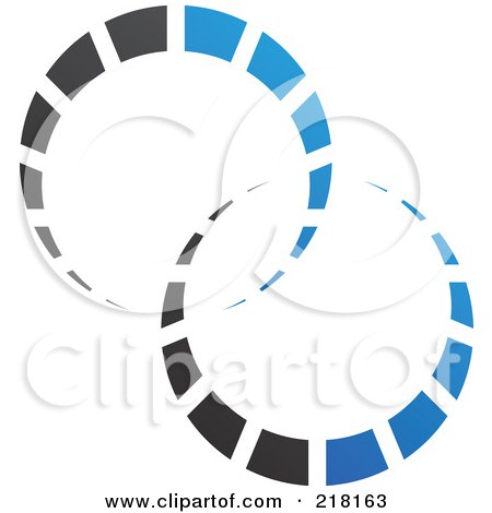 Royalty-Free (RF) Clipart Illustration of an Abstract Circle Logo Icon Design - 15 by cidepix