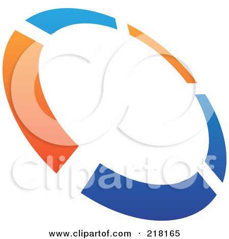 Royalty-Free (RF) Clipart Illustration of an Abstract Circle Logo Icon Design - 11 by cidepix