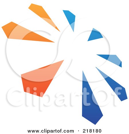 Royalty-Free (RF) Clipart Illustration of an Abstract Circle Logo Icon Design - 16 by cidepix