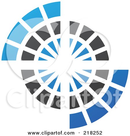 Royalty-Free (RF) Clipart Illustration of an Abstract Circle Logo Icon Design - 7 by cidepix