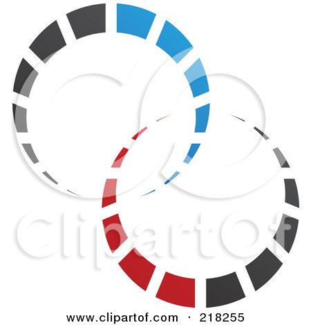 Royalty-Free (RF) Clipart Illustration of an Abstract Circle Logo Icon Design - 8 by cidepix