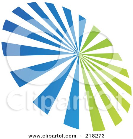 Royalty-Free (RF) Clipart Illustration of an Abstract Tilted Burst Logo Icon by cidepix