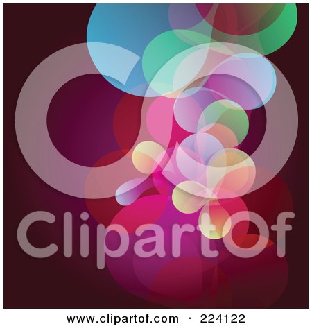 Royalty-Free (RF) Clipart Illustration of an Abstract Background Of Transparent Colors. by OnFocusMedia