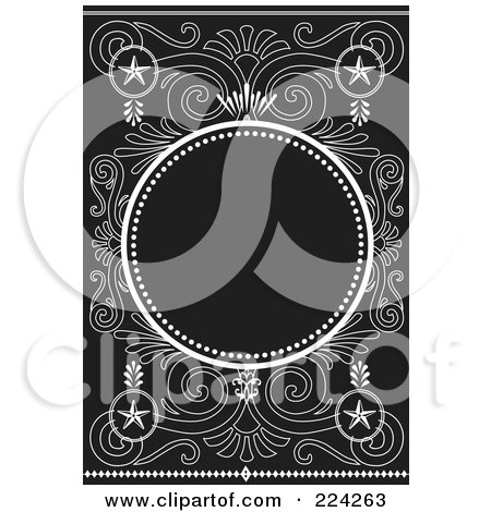 Royalty-Free (RF) Clipart Illustration of an Invitation Template With Copyspace - 2 by BestVector