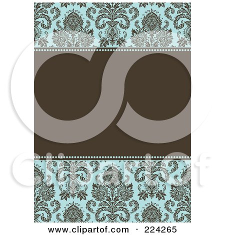 Royalty-Free (RF) Clipart Illustration of a Floral Invitation Template With Copyspace - 14 by BestVector