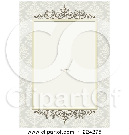 Royalty-Free (RF) Clipart Illustration of an Invitation Template With Copyspace - 22 by BestVector