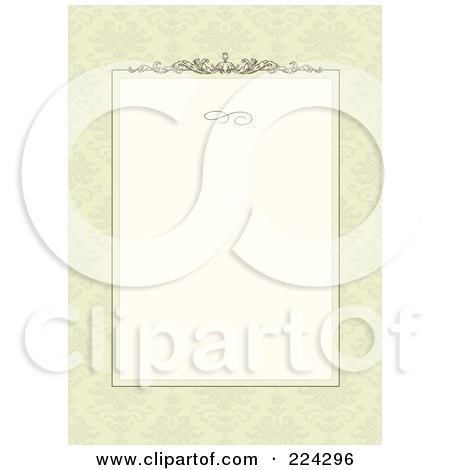 Royalty-Free (RF) Clipart Illustration of an Invitation Template With Copyspace - 23 by BestVector