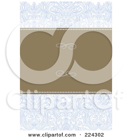 Royalty-Free (RF) Clipart Illustration of a Floral Invitation Template With Copyspace - 20 by BestVector