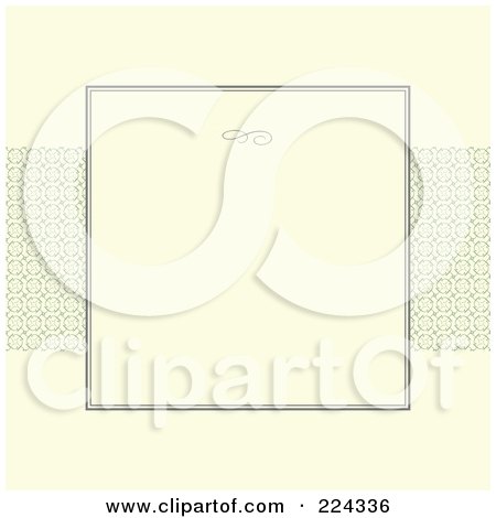 Royalty-Free (RF) Clipart Illustration of an Invitation Template With Copyspace - 15 by BestVector