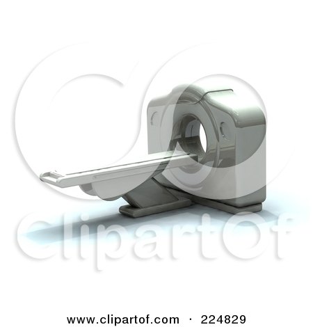 Royalty-Free (RF) Clipart Illustration of a 3d Cat Scan Machine - 4 by patrimonio