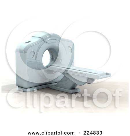 Royalty-Free (RF) Clipart Illustration of a 3d Cat Scan Machine - 5 by patrimonio