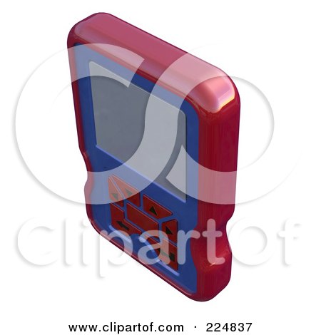 Royalty-Free (RF) Clipart Illustration of a 3d Engine Analyzer Or Cell Phone - 9 by patrimonio