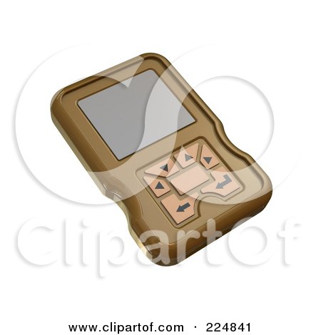 Royalty-Free (RF) Clipart Illustration of a 3d Engine Analyzer Or Cell Phone - 4 by patrimonio