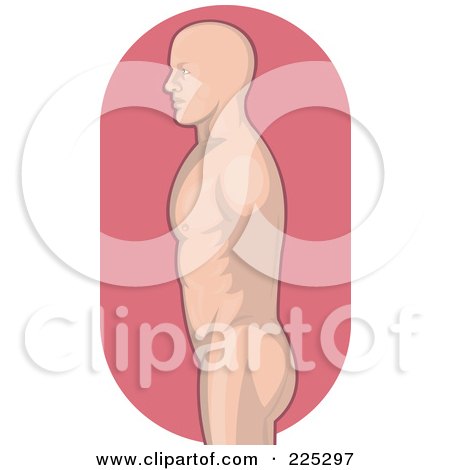 Royalty-Free (RF) Clipart Illustration of a Male Human Torso Logo by patrimonio