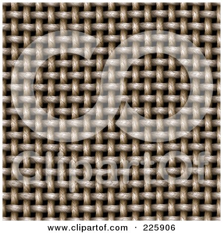 Royalty-Free (RF) Clipart Illustration of a Seamless Cloth Rope Weave Texture Background by Arena Creative