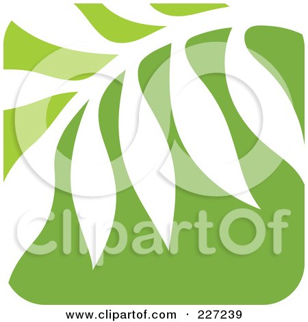 Royalty-Free (RF) Clipart Illustration of a Green And White Nature Leaf Logo Icon - 10 by elena