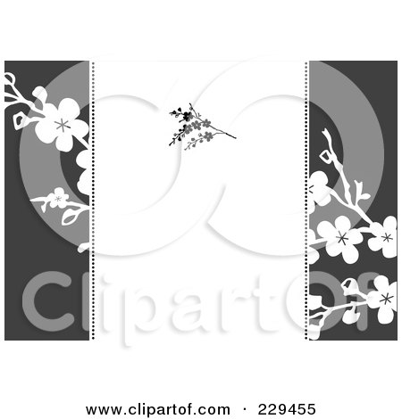 Royalty-Free (RF) Clipart Illustration of a Blossom Invitation Background - 1 by BestVector