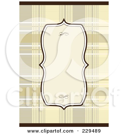 Royalty-Free (RF) Clipart Illustration of an Ornate Frame On An Invitation - 5 by BestVector