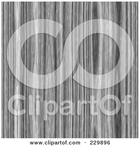 Royalty-Free (RF) Clipart Illustration of a Grayscale Wood Grain Pattern Background by Arena Creative