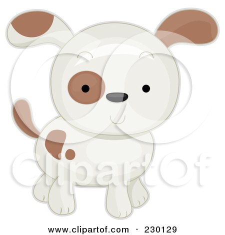 Royalty-Free (RF) Clipart Illustration of a Cute Puppy by BNP Design Studio