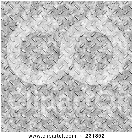 Royalty-Free (RF) Clipart Illustration of a Diamond Plate Texture Background - 1 by Arena Creative