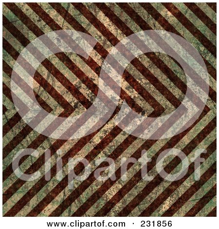 Royalty-Free (RF) Clipart Illustration of a Seamless Grungy Scratched And Worn Background Of Stripes by Arena Creative