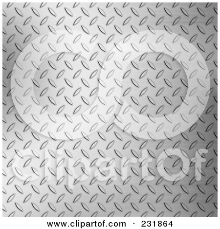 Royalty-Free (RF) Clipart Illustration of a Diamond Plate Texture Background - 3 by Arena Creative