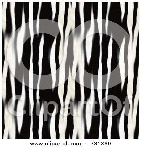 Royalty-Free (RF) Clipart Illustration of a Seamless Background Of Blurred Black And White Zebra Stripes by Arena Creative