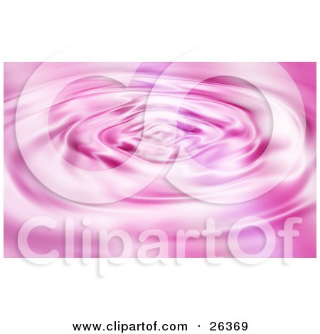Clipart Illustration of a Background of Rippling Pink Water by KJ Pargeter