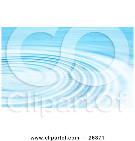 Clipart Illustration of a Background of Bright Blue and White Rippling Blue Water by KJ Pargeter