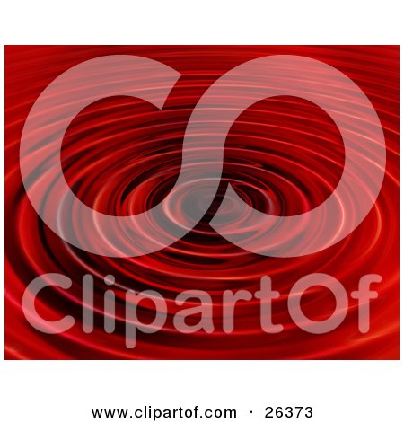 Clipart Illustration of a Background of Rippling Red Water by KJ Pargeter
