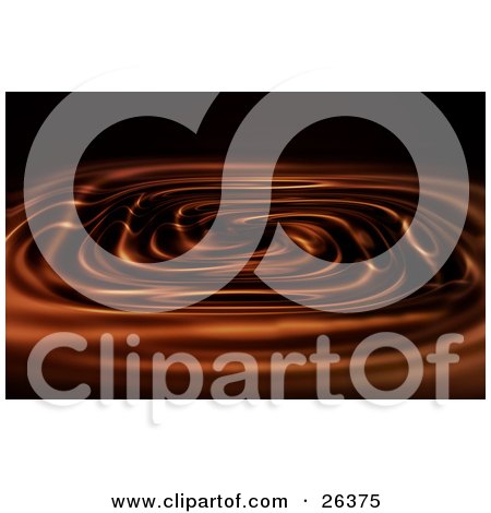 Clipart Illustration of a Background of Brown Chocolate or Water Rippling by KJ Pargeter